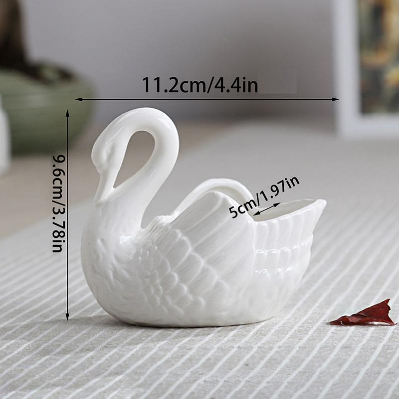 Candeliere multifunzione a forma di cigno, portafiori, porta regali di nozze, ornamento, decorazione per la casa, scatola portaoggetti per caramelle e gioielli