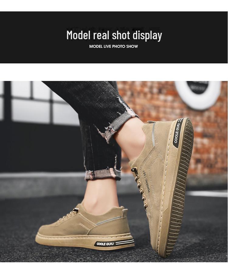 2024 Spring Men's Breathable Sneakers: Trendy, Casual Slip-On Sports Shoes