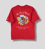 Vintage Y2k Sun Surf Aloha Hawaii Macintosh Ukulele Tshirt Japanese Brand Streetwear Casual Outfit NOS New Old Stock Tee Red Small