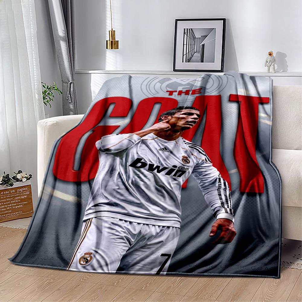 Cristiano Ronaldo 27 Blanket Ultra-Soft Perfect for Sofa Picnics Couch All-Season Use Warmthful Decor Gift for Travel Home Birthdays