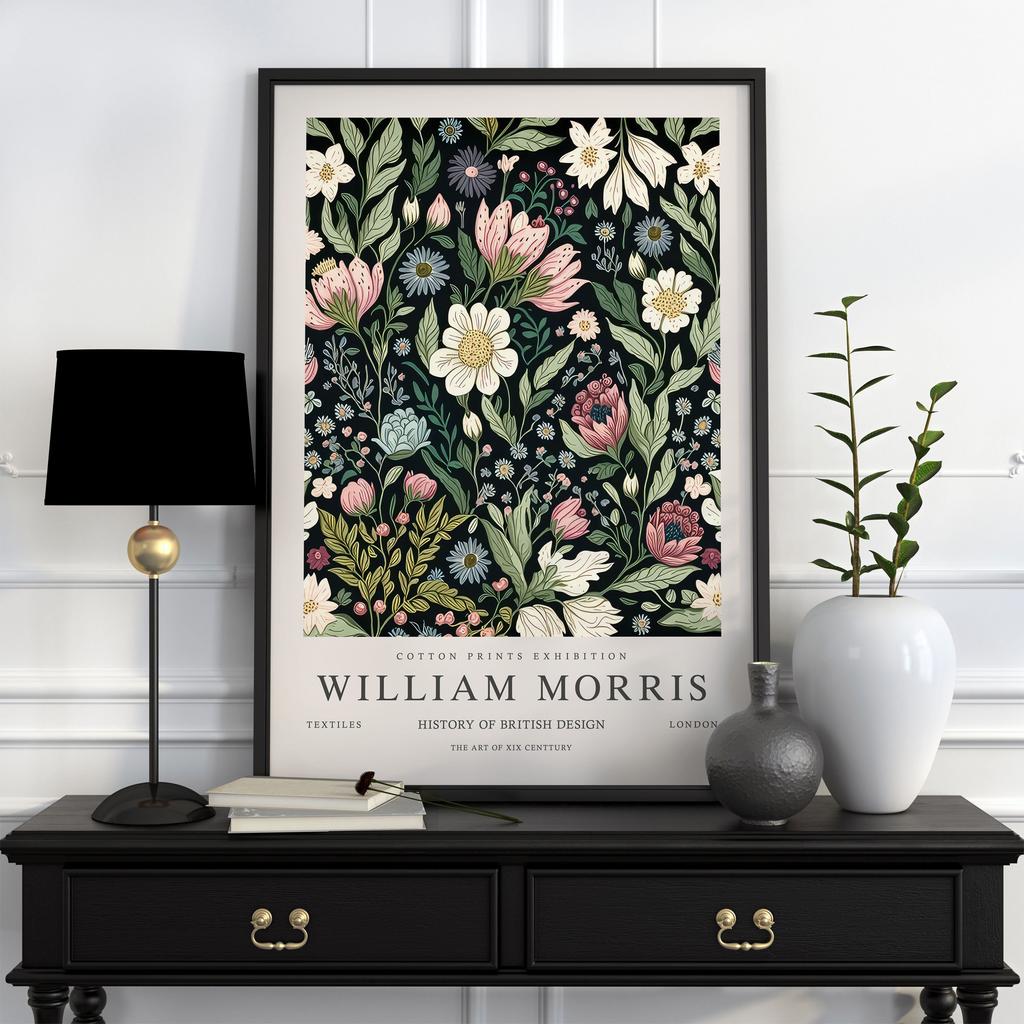 Neutral William Morris Poster Picture Botanical Animals Canvas Prints Vintage Wall Art Decorations for Living Room Exhibition