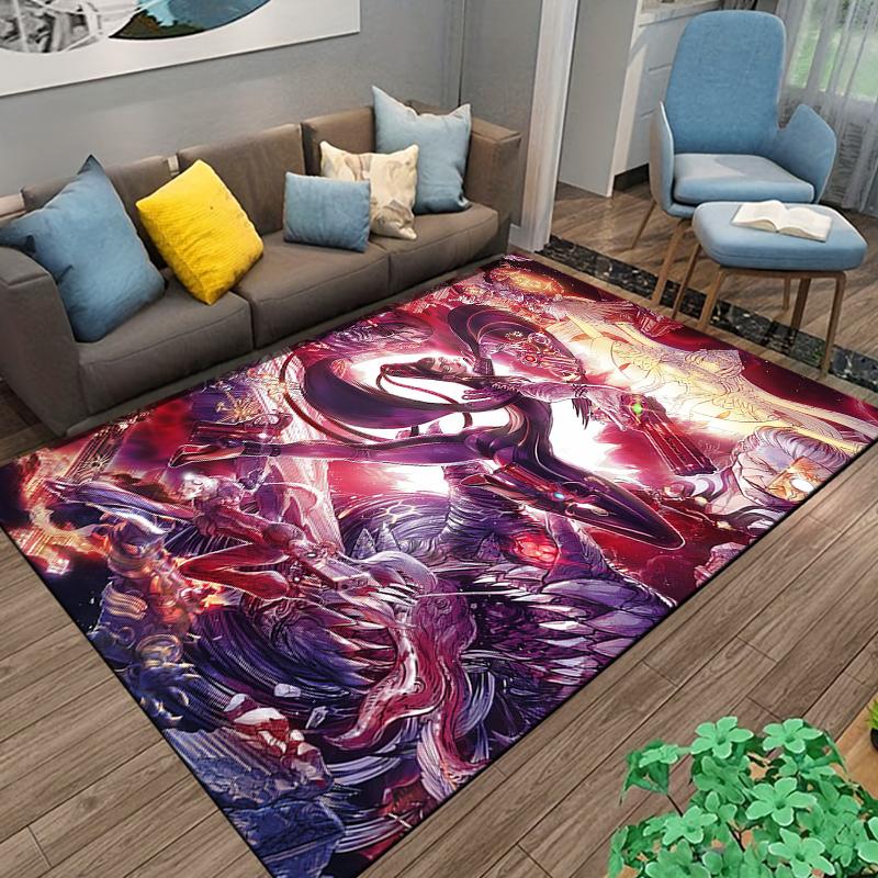

15 Size Bayonetta-game Pattern Rug for Living Room Bathroom Mat Creative Door Mat Bedroom Home Decor Rug Home Accessories 60x90(23x35in)