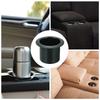 uxcell 2pcs Aluminum Drop-in Cup 2.36"x3.2" Drink Holder Poker Table Cup Holder for Sofa Boat Car Marine Black