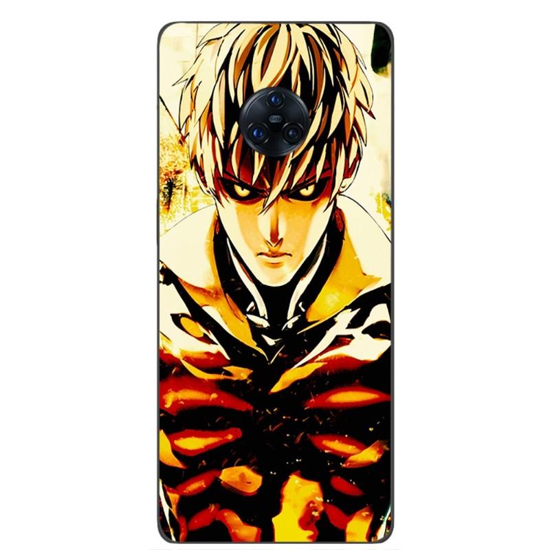 כיסוי טלפון One Punch Man גנוס עבור VIVO Y95 Y93 Y31 Y20 V19 V17 V15 Pro X60 NEX כיסוי טלפון שחור רך
