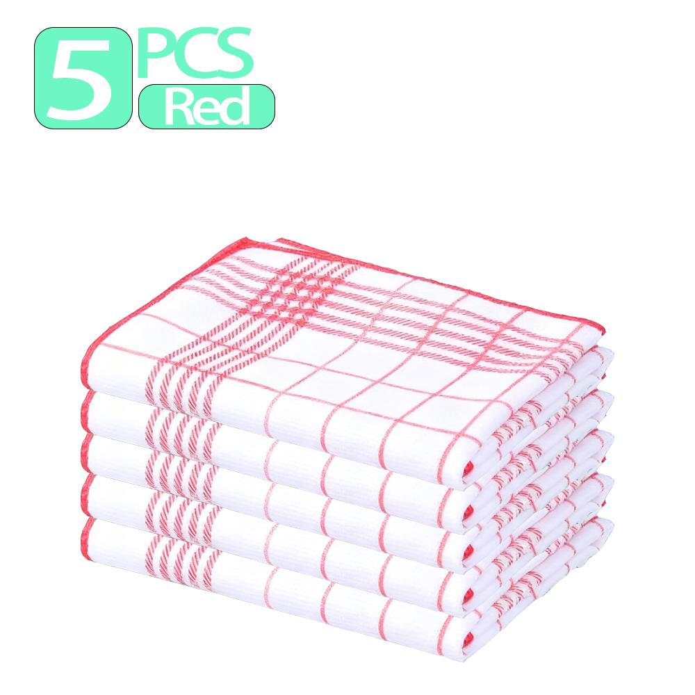 5/8 Pack of Kitchen Checkered Cleaning Cloths,60 X 40 Cm, Durable, Suitable for Kitchen and Home Use, Can Be Used for Washing Dishes and Wiping Tables