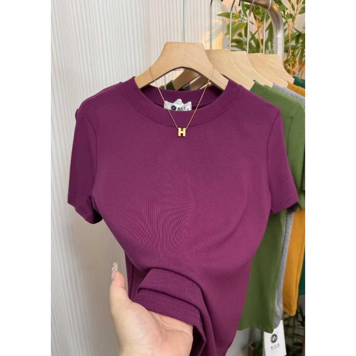 A6 High-Stretch Slim Fit T-Shirt, 92% Cotton, 8% Spandex