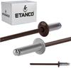 Aluminum Open Rivets 3.2x8mm RAL 8017