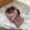 Scarf women's winter high-end sense new light luxury Angela red knitted scarf scarf
