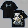 Harajuku Anime Frieren T-Shirt Herren Damen Kleidung Gothic Y2k Gewaschenes Oversized T-Shirt Sommer Kurzarm Baumwolle T-Shirts Tops