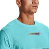 Under Armour Ua Ice Cream Logo Ss Training Crew Neck Short Sleeve T-Shirt Men Tops Blue 1361678-441