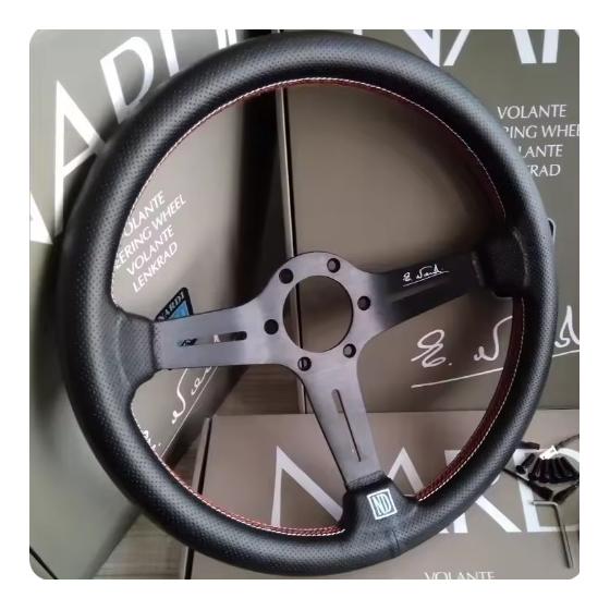 [Overseas Limited/New] ND 14 Inch 350mm Universal Leather Auto Racing Steering NARDI Lot-23