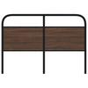 Replacement Headboard Brown Oak Effect 120 cm Steel and Wood Based Material