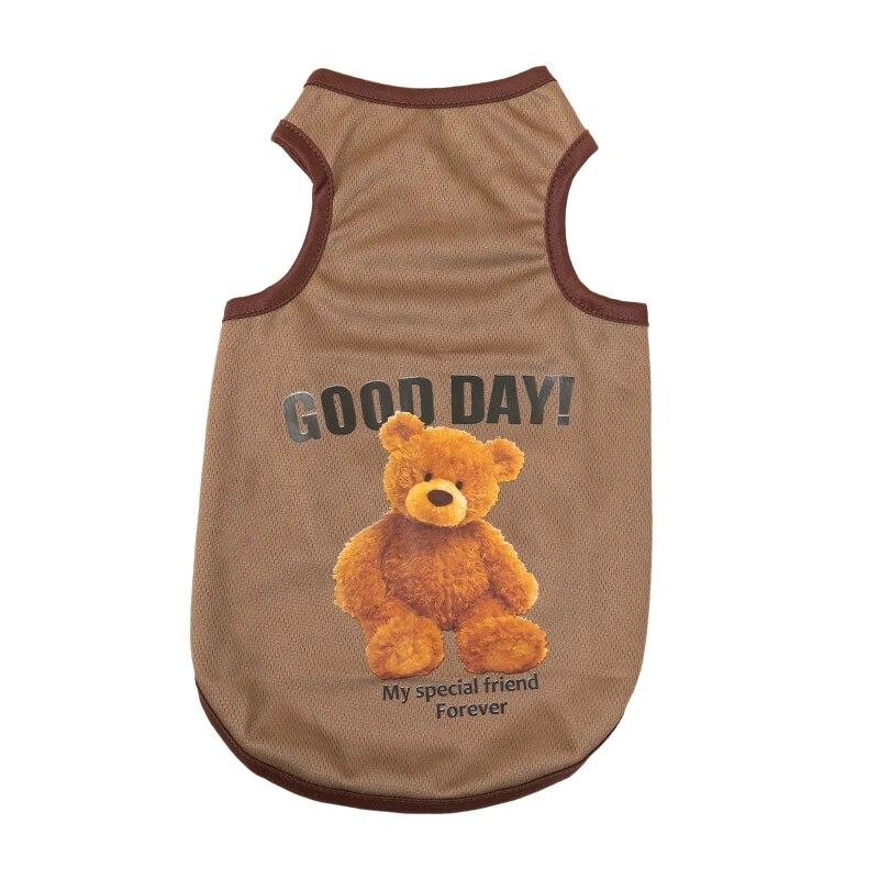 Haustierweste für kleine Hunde, Kleidung, Frühling, Sommer, Welpe, Katze, ärmellos, mit Bärenmuster, T-Shirt, Chihuahua, Teddy, Kostüme, Haustierbedarf