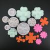 Set of 3 3D Biscuit Molds Flower Shaped DIY Baking Accessories for Baking Lovers