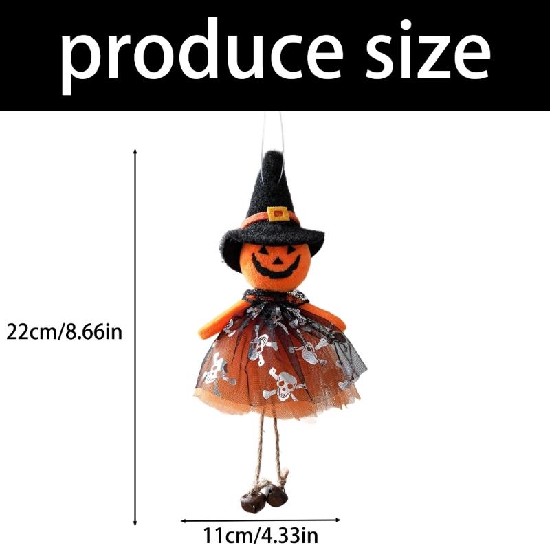 Halloweens Cloth Hanging Decoration Scary Eerie Witch Cats Pumpkin Phantoms Ornament For Party Home Garden Decoration