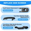 JDMON Front Driver Side Exterior Door Handle with Bracket Replacement for Ford Focus 2008 2009 2010 2011 Outside Outer Handle Replacement for