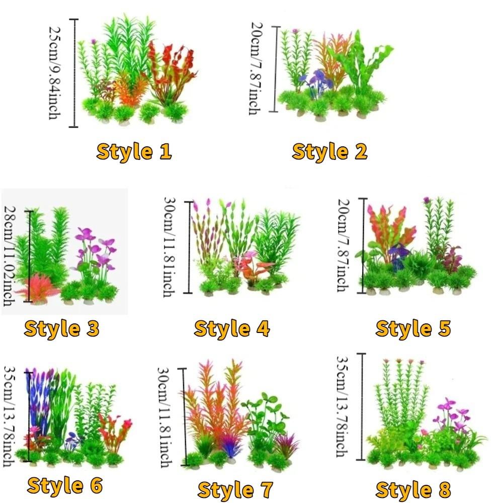 Plastic Simulation Aquatic Plant Natural Look Green Water Grass Underwater Plants  Goldfish Tanks