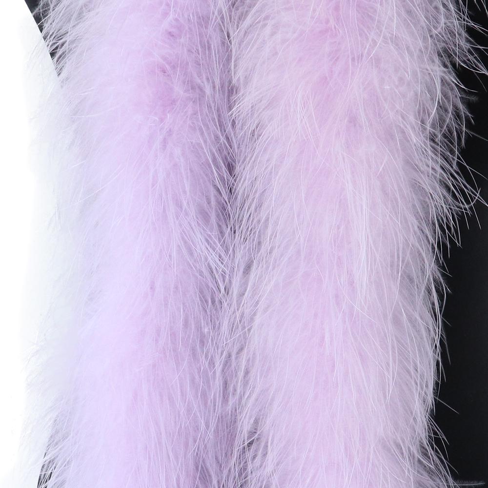 2M Fluffy Marabou Feather Boa For Crafts Wedding Party Costume Stage Decoration Fuzzy Feathers Boas Trim Stripe Diy Plume 50Gram