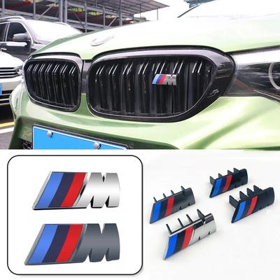 3D ABS Black Logo M Emblem Car Front Grill Badge For X1 X2 X3 X4 X5 X6 F10 F30 F48 F39 E83 E84 E46 E60 G01 G07 G60 G11 G86