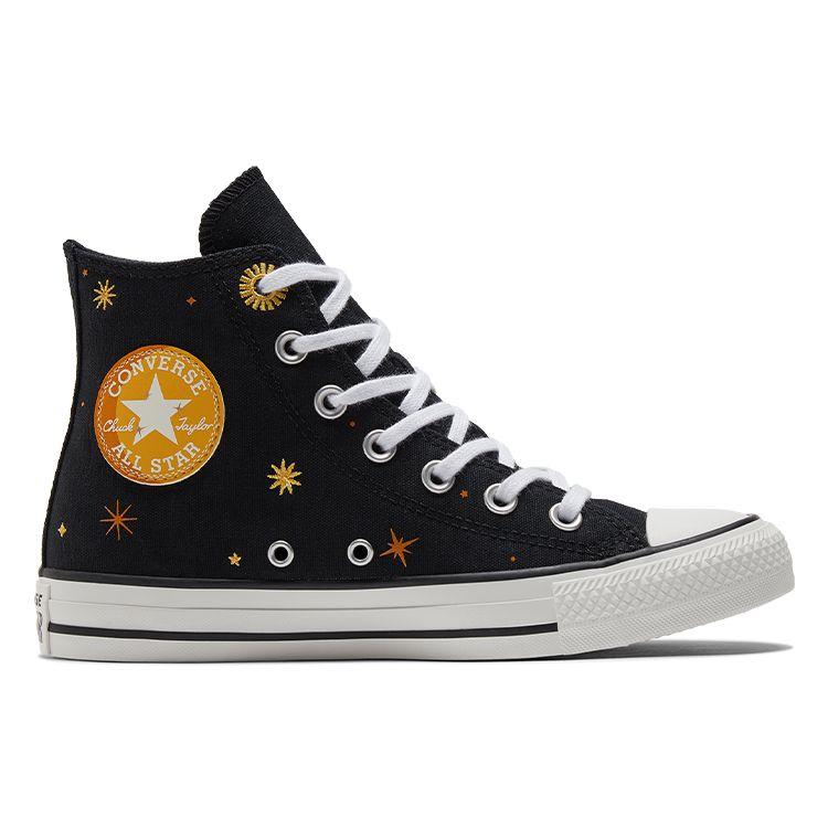 Converse Chuck Taylor All Star Timeless Graphic Hi Black Yellow Women's A02885C
