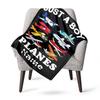 Aircraft Model Customize Your Name Blanket Used For Chair Office Sofa Bed Camping Soft And Warm Giving Friends And Relatives Birthday Graduation Gift