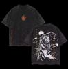 2026 Classic Hot-blooded Anime BLEACH Graphic Print T-Shirt Men Women Retro Washed Cotton Harajuku Fashion Oversized Summer New Tee Short Sleeve Top