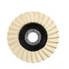 Wool Polishing Wheel for Angle Grinder, Premium Felt Buffing Pad, High Density Disc for Marble Stone Metal Stainless Steel
