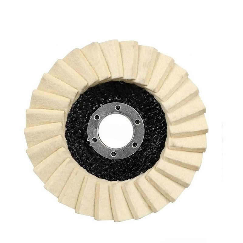 Wool Polishing Wheel for Angle Grinder, Premium Felt Buffing Pad, High Density Disc for Marble Stone Metal Stainless Steel