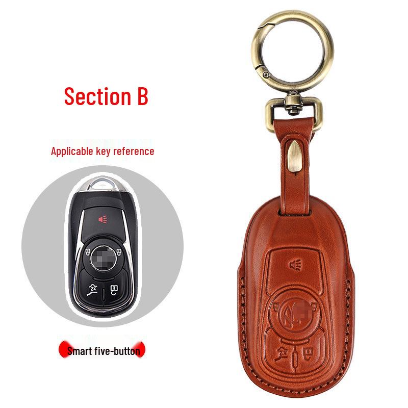 Genuine Leather Key Case for Buick: Envision, Excelle, GL8, Verano, Regal, LaCrosse