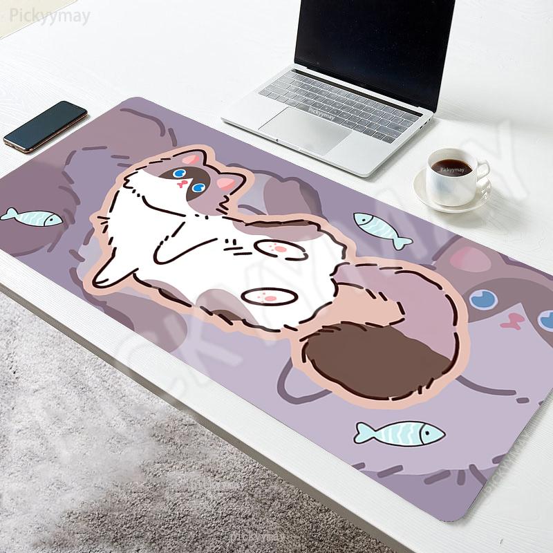 Anime Mouse Pads Cute Cat Table Mats Computer Mousepad Company Big Desk Pad xcm Large Gamer Mousepads Mouse Mat