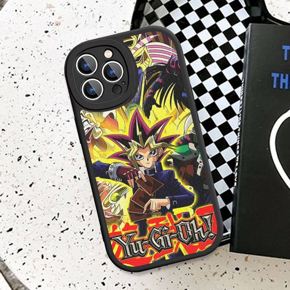 Amine Yu Gi Oh Classic Phone Case For IPhone 16 15 14 13 12 11 Pro Max Plus Leather Cover