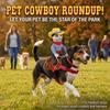 Durable Polyester Dog Cowboy Costume Adjustable Design Hook Loop Knight Costume With Hat With Funny Costume Halloween