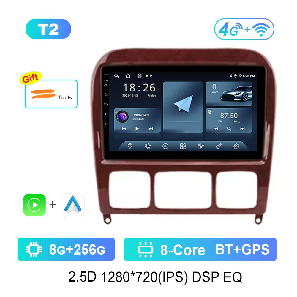 for Mercedes Benz S Class W220 S280 S320 S350 S400 S430 S500 S600 S55 AMG Car Video Multimedia Player WiFi Android GPS Carplay