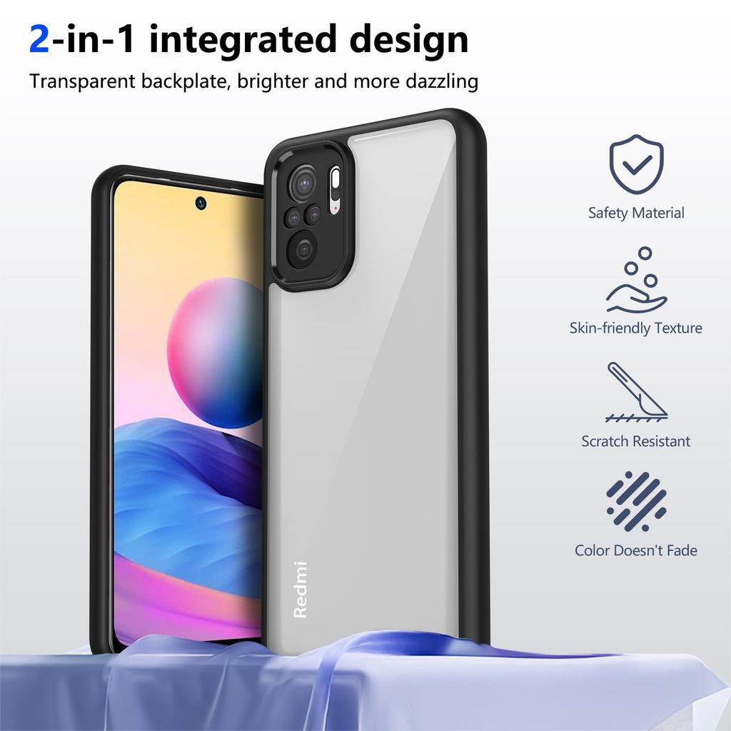 Phone Case For Redmi Note 12 11 10 9 Pro Case Airbag Shockproof Shell TPU+Transparent For Redmi Note 12s 10s 9s 12Pro Plus+
