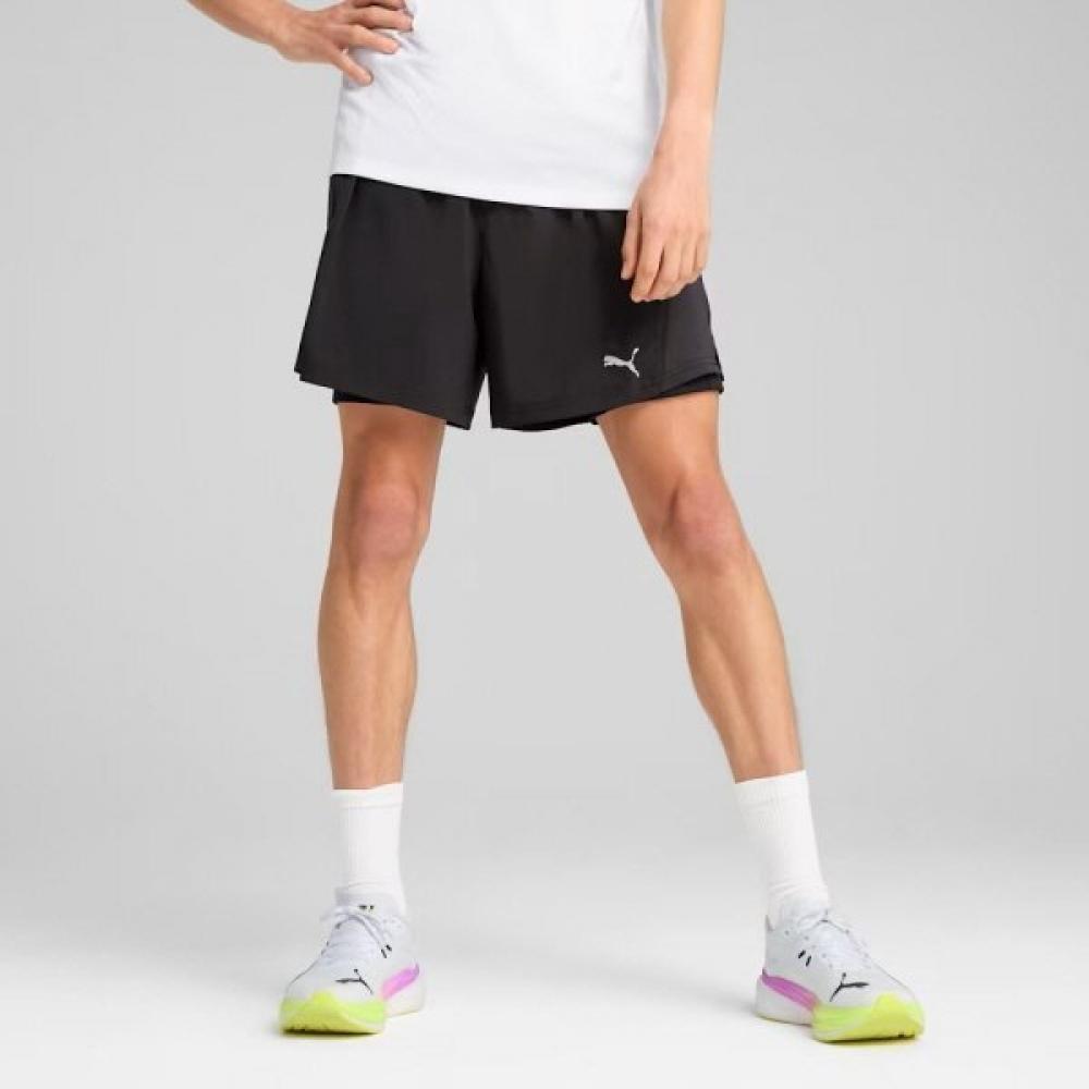 Puma Men S Running ShortS Run Velocity 2in1 ShortS 527257 01 01 PUMA Black/M(95)