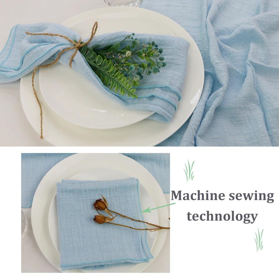 50PCS Cotton Sewing Cloth Napkins,50x50cm Durable Sage green Table Napkin, for Wedding Kitchen Party Birthday Decoration