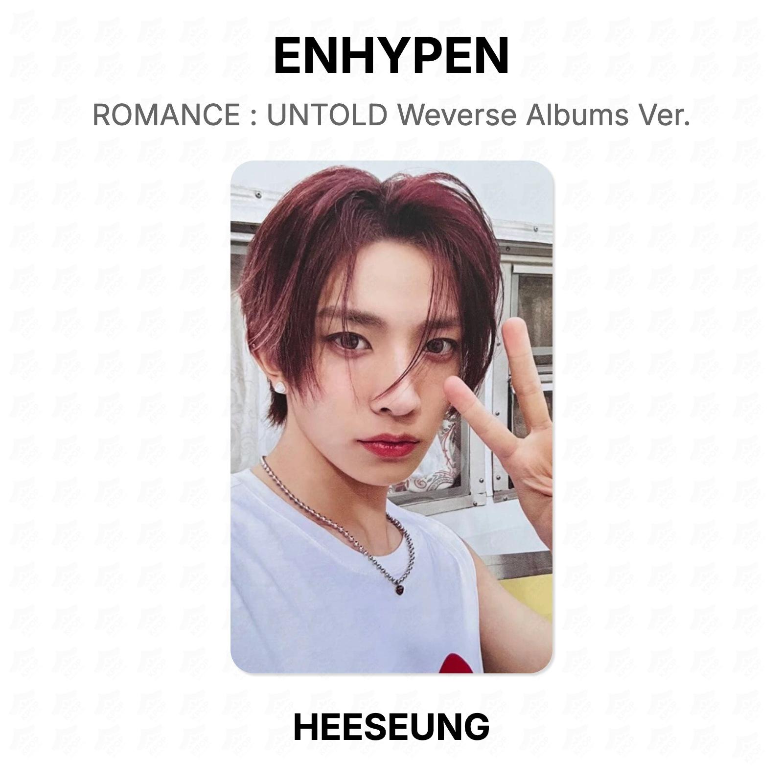 ENHYPEN ROMANCE : UNTOLD Weverse Albums Ver. Official Photocard HEESEUNG 02