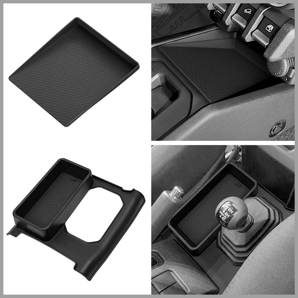 LUCKEASY Center Console Tray Shift Lever Storage Box for Suzuki Jimny Nomad JC74W FC automatic Shift Lever Storage Center Inner Console Noise Shock