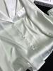 Satin Ice Silk Long Sleeve Pajama Set for Women - Elegant French Style Summer Home Wear