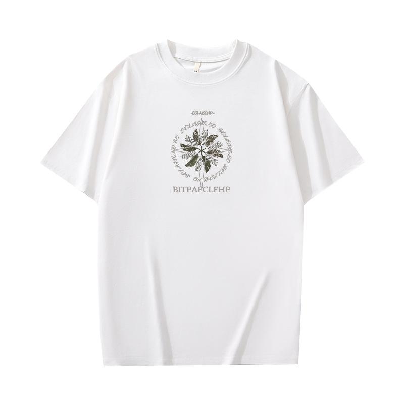 Cotton short sleeved t-shirt for men and women men's half sleeved round neck t-shirt