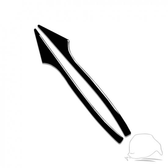 Piano Black Rearview Side Mirror Trim Strip For BMW 5 Series E60 F10 F07 F01