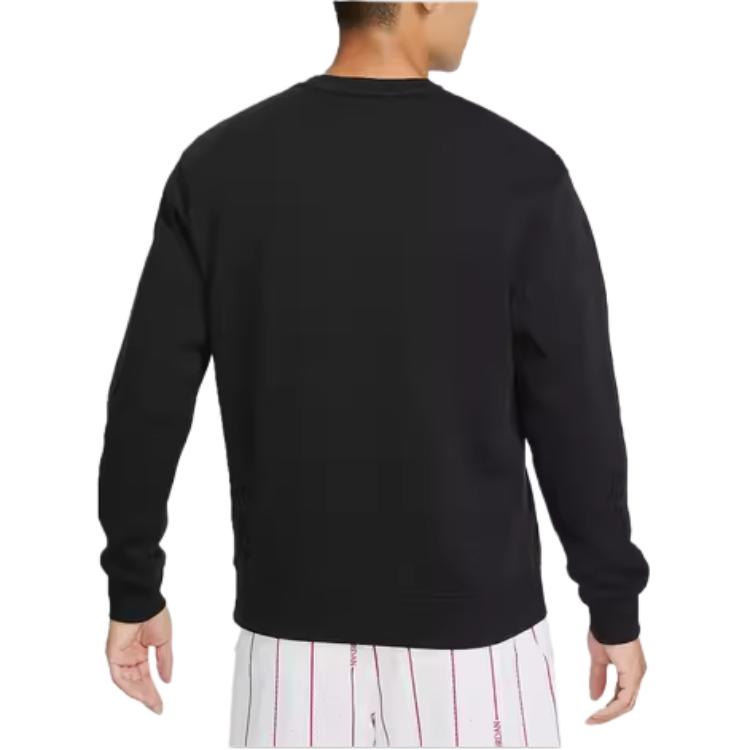 Jordan Sudadera de Manga Larga con Cuello Redondo y Estampado de Alfabeto para Hombre Tops Negro DV1576-010