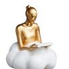 Art Statue Decor Women Christmas Gift Table Centerpiece Character Statue for Living Room Office Shelf Bookshelf Decorations