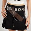 Y2K Rhinestone Belts PU Leather Waistband Simple Butterfly Waist Chain  Skirt Accessories