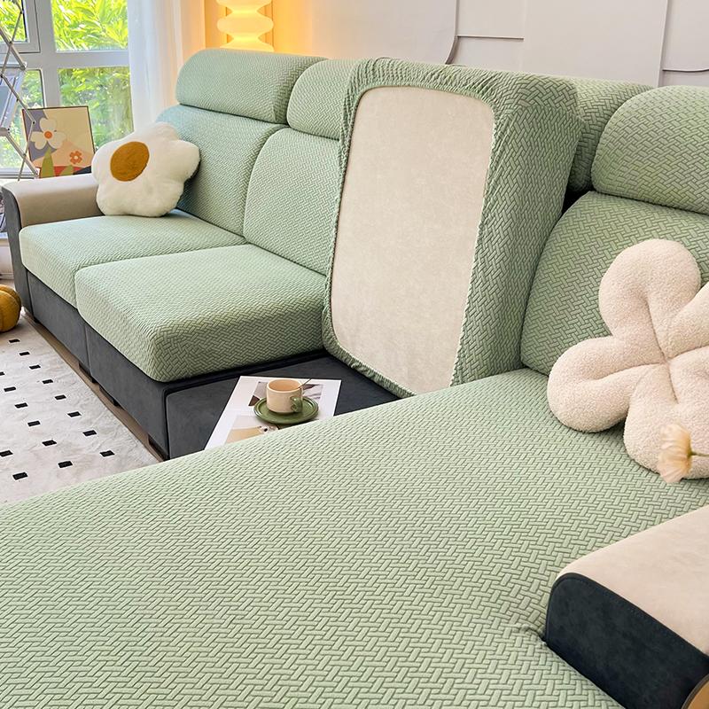 

Чехол на подушку для дивана из жаккарда, эластичный чехол для сиденья дивана, чехлы для дивана для гостиной, регулируемый чехол для защиты мебели от домашних животных Head Cushion Cover