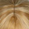 Parrucca sintetica lunga ondulata bionda mista per donna, resistente al calore, con capelli naturali