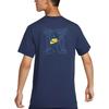 Nike T Shirts Men's Blue Crew Neck Moderate FZ5418-410