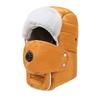Womens Winter Warm Fleece-lined Hat With Face Cover Windproof Skiing Cycling Cap Adjustable Fit