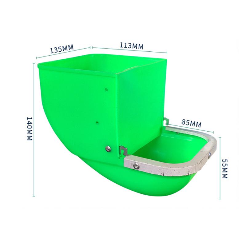New 1Pc Large Capacity Rabbit Feed Box Plastic Steel Rabbit Feed Box Rabbit Feed Feeder Rabbit Anti Pickling Feed Trough зелёный