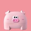 Cute Tissue Storage Box Pig Shaped Decorative Towel Napkin Container Case For Tabletop Pink